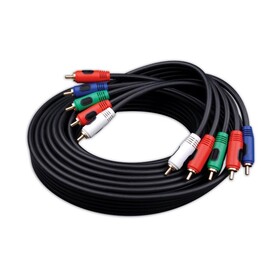 5 RCA HD Component Cable with Audio - 12', RCA5AV-12