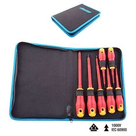 Jonard 7 Piece Insulated Screwdriver Kit with Pouch, TK-70INS