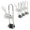 Tech Tool Supply TECH-CLIP 4-Pack with Locking Carabiner