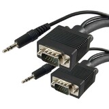 Vanco VGA Cable 6ft w/Audio, VAN-VGAA-6X