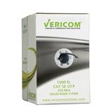 Vericom 1000ft Box CAT5e U/UTP Solid Riser CMR - Black, VER-MBW5U-01440