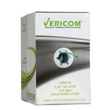 Vericom 1000ft Box CAT5e U/UTP Solid Riser CMR - Green, VER-MBW5U-01555