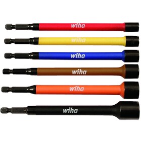 Wiha Tools Color Coded Magnetic Nut Setters - 6pc