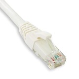 CAT5e Ethernet Patch Cable, Booted, White - 14ft