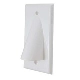 Vanco Bulk Cable Wall Plate - White, WPBWWX