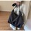 Muka Nylon Tote Bag with Zipper, Large Capacity Shoulder Bag for School and Daily Commuting