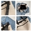Muka Nylon Tote Bag Handbag with Adjustable Straps, Zippered Shoulder Bag Crossbody Bag