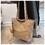Muka Personalized Nylon Tote Bag with Logo, Waterproof Shoulder Bag Attached with Mini Pouch