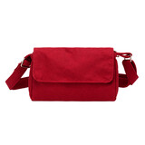 Muka Mini Canvas Crossbody Bag with Zipper, Small Square Shoulder Bag