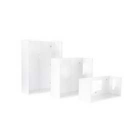 TrippNT White Glove Box Holders with Clear Acrylic Front and Magnet Mount