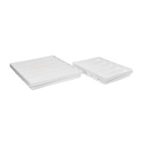 TrippNT White Large 5 and 6 Compartment Drawer Organizers