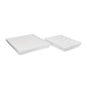 TrippNT White Large 5 and 6 Compartment Drawer Organizers