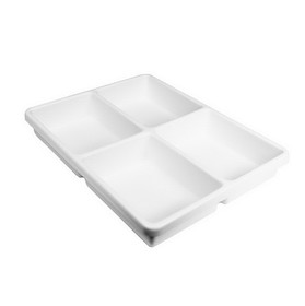 TrippNT White 4 Compartment Drawer Organizers