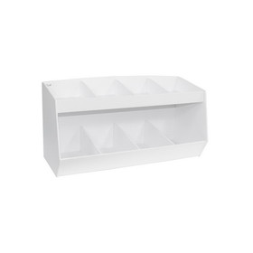 TrippNT White PVC 8 Compartment Lab Storage Bins