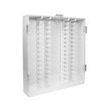 TrippNT 50973 HPLC 60 Column PVC Cabinet with Lockable Hinged Doors