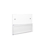 TrippNT 50981 Clear PETG Wall Mount Clear Chart or Tablet Holder: 9 x 7 x 1 inches WHD