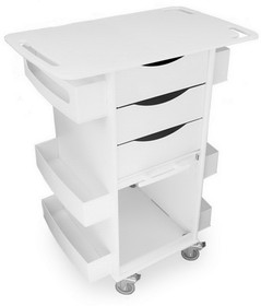TrippNT 53369 Core DX Extended Top Cart with Sliding Door, White