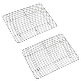 Aspire Stainless Steel Cooling and Roasting Wire Rack Set of 2, 11.5 Inch x 16.5 Inch