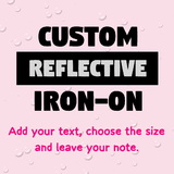 Muka Custom Iron-on Transfer Sticker Reflective Iron-on for Clothes Bags Hats