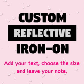 Muka Custom Iron-on Transfer Sticker Reflective Iron-on for Clothes Bags Hats