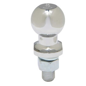 Ultra-Tow 32714 Chrome Hitch Ball 1-7/8-In. Ball - 3/4-In. Dia. X 1-3/4-In. L Shank - 2000Lb. Cap