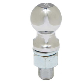Ultra-Tow 32716 Chrome Hitch Ball 1-7/8-In. Ball - 1-In. Dia. X 2-1/8-In. L Shank - 2000-Lb. Cap
