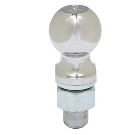 Ultra-Tow 32786 Chrome Hitch Ball 2-In. Ball - 1-In. Dia. X 2-1/8-In. L Shank - 5000-Lb. Cap