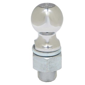 Ultra-Tow 32787 Chrome Hitch Ball 2-In. Ball - 1-1/4-In. Dia. X 2 1/4-In .L Shank - 7,500Lb. Cap