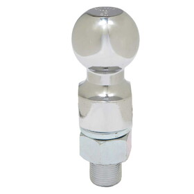 Ultra-Tow 32789 Chrome Hitch Ball 2-In. Ball - 1-In. Dia. X 2-1/8-In. L Shank - 5000-Lb. Cap - 1-In. Rise