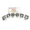 Virginia Abrasives 421-80001.VAB Square Carbide Scraper Replacements - Box of 6