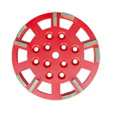 Virginia Abrasives 425-07431.VAB 10-In. Grinding Head - 10 Segment - Hard Bond - Coarse/Medium