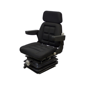 K&M 6522 Case 90-94 Original Mechanical Series KM 1004 Seat & Mechanical Suspension - Black Fabric