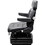 K&M 6526 Case 90-94 Series KM 1004 Seat & Mechanical Suspension - Black Vinyl, Price/EA