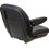 K&M 6780 Uni Pro - KM 125 Bucket Seat with Slides & Arms, Black Vinyl