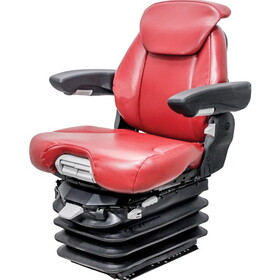 K&M 6907 Case IH 9100 & Steiger KM 1061 Seat & Air Suspension - Red Vinyl