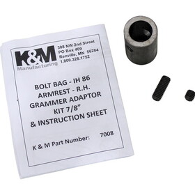 K&M Case/Case IH/International Harvester/Massey Ferguson/Versatile 86 Grammer Armrest Adapter Kits