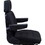 K&M 7615 Uni Pro - KM 600 Seat Assembly, Black Fabric