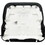 K&M 8634 KM Grammer DS85H/90 Series Backrest Cushions, Black Fabric