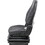 K&M 8687 Uni Pro - KM 722 Seat & Mechanical Suspension, Black/Gray Matrix Fabric