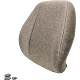 K&M 8711 KM 1061/Grammer 7X1 Backrest Cushion - Brown Fabric
