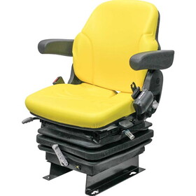 K&M Uni Pro - KM 1054 Seat & Mechanical Suspension, Yellow Vinyl