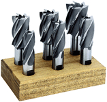 MEDA - SUPERIOR IMPORT 0832204 All 3/8" shank; 1/8, 3/16, 1/4, 5/16, 3/8, 1/2" 2 Flute & 4 Flute, 12 pieces H.S.S.