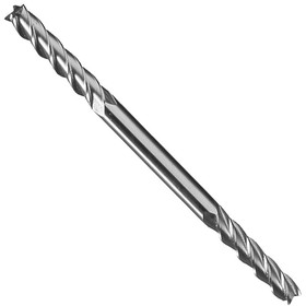 MEDA - SUPERIOR IMPORT 1295080 Mill Dia.: 1/8", Shank Dia.: 3/16", Flute Length: 3/4", OAL: 3-1/8", H.S.S.