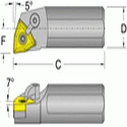 DORIAN TOOL USA 6155323 S16T-MWLNL-4, Min Bore: 1.28", OAL: 12", Shank D: 1.00", Center Line F: .640", Use with WNM Insert: 43_, LH