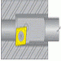 DORIAN TOOL USA 6155450 S06H-SCLCR-2, Min Bore: .394", OAL: 4", Shank D: .375", Center Line F: 1.25", Use with DC_T Insert: 21.51, RH