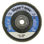 WEILER 7150805 4-1/2" Dia, 7/8" Arbor Hole, 80 Zirconlum Grit Size, 12,000 Max. RPM