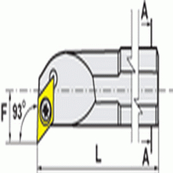 PAFANA EUROPEAN 8750081 SI-SDUCR 8-2, Shank: 1/2", Min Bore: .780", OAL: 6", Center Line F: .437", Use with DC_T Insert: 21.5, RH