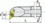 PAFANA EUROPEAN 8750101 SI-SDUCR 10-2, Shank: 5/8", Min Bore: .840", OAL: 8", Center Line F: .500", Use with DC_T Insert: 21.5, RH