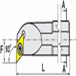 PAFANA EUROPEAN 8750102 SI-SDUCL 10-2, Shank: 5/8", Min Bore: .840", OAL: 8", Center Line F: .500", Use with DC_T Insert: 21.5, LH