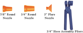 LOC-LINE USA 9261502 3/4" Round Nozzles 4 Pack